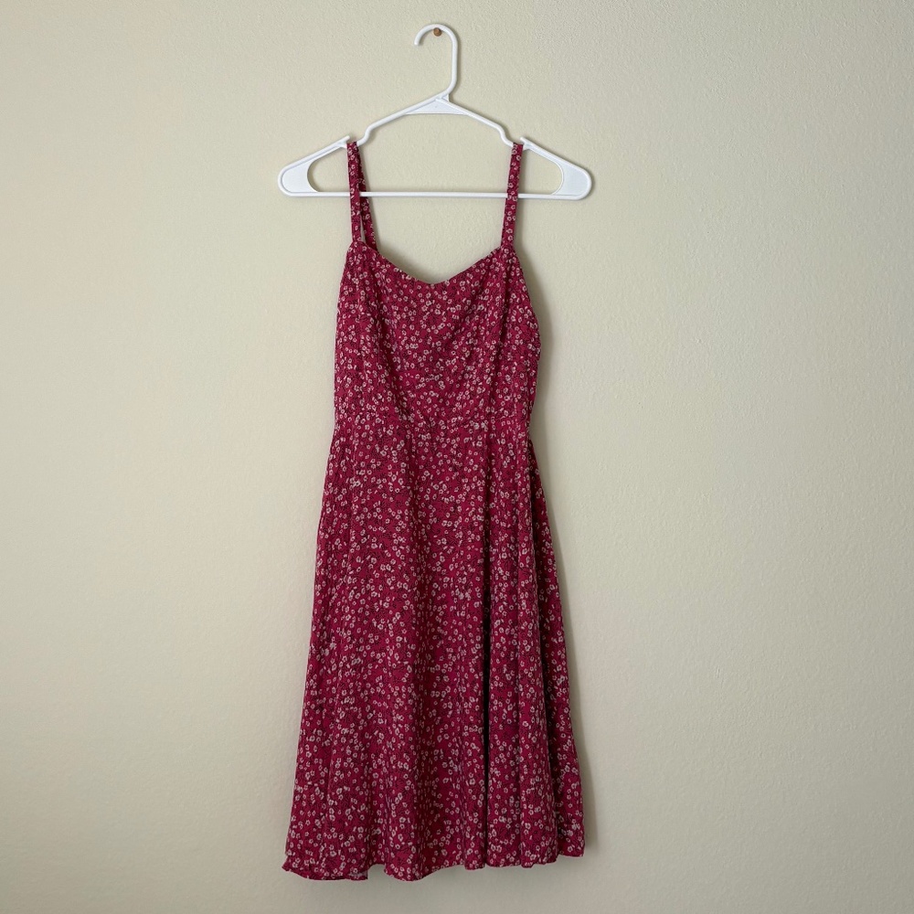NWT Old Navy Floral Cami Dress Petite S Pink Sundress